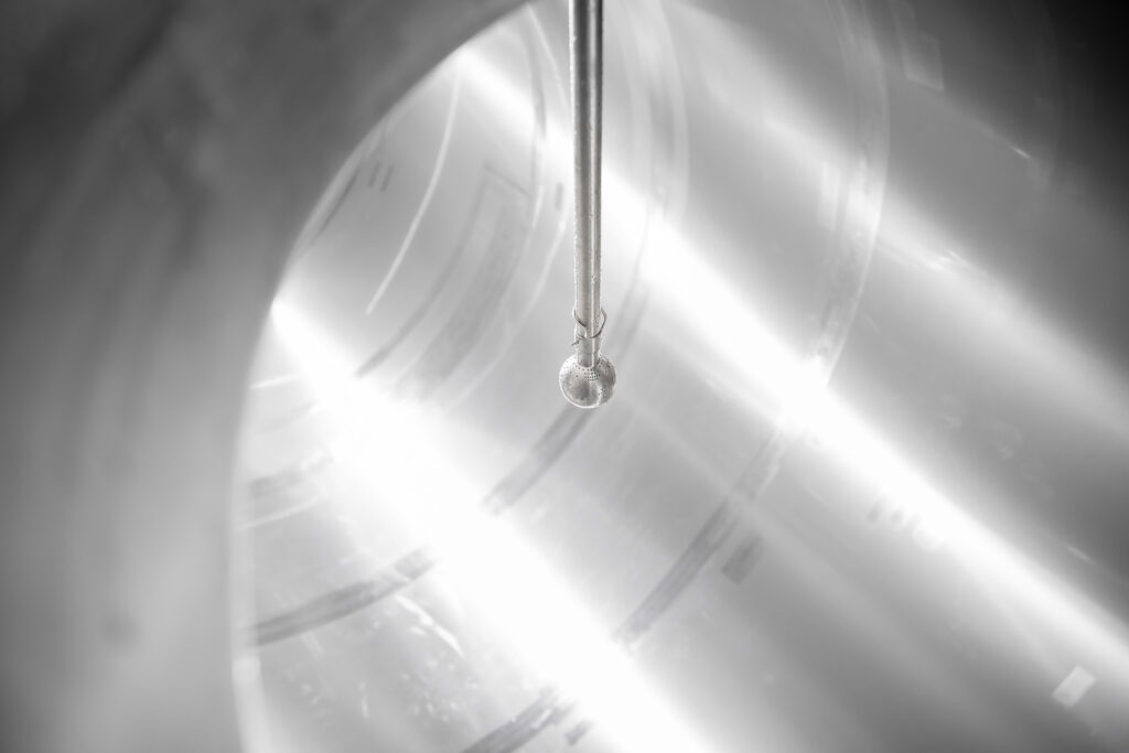 Horizontal stainless steel WFI tank for the cosmetics industry